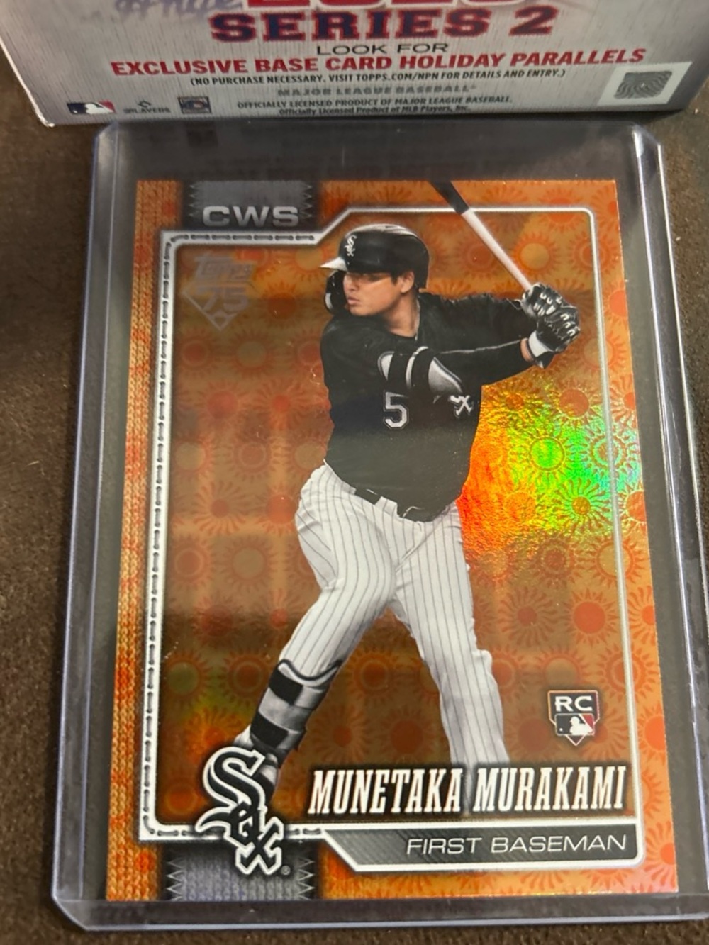 Topps Munetaka Murakami Orange Holo Baseball Card